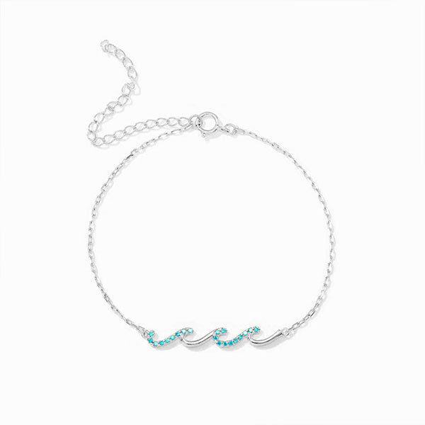 Water Wave 925 Sterling Silver Bracelets