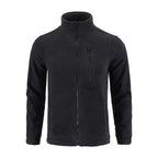 Fashion Men's Stand Collar Front Pocket Men's Fleece