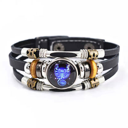 Buy One And Get One Free Zodiac Sign Luminous Bracelet Family Gifts Friends Gifts