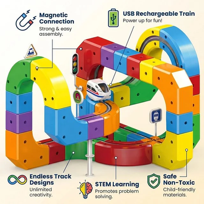3D Anti-Gravity  Electric Train Track Set for Kids