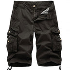 Fashion Cotton Solid Color Men's Cargo Short Pants