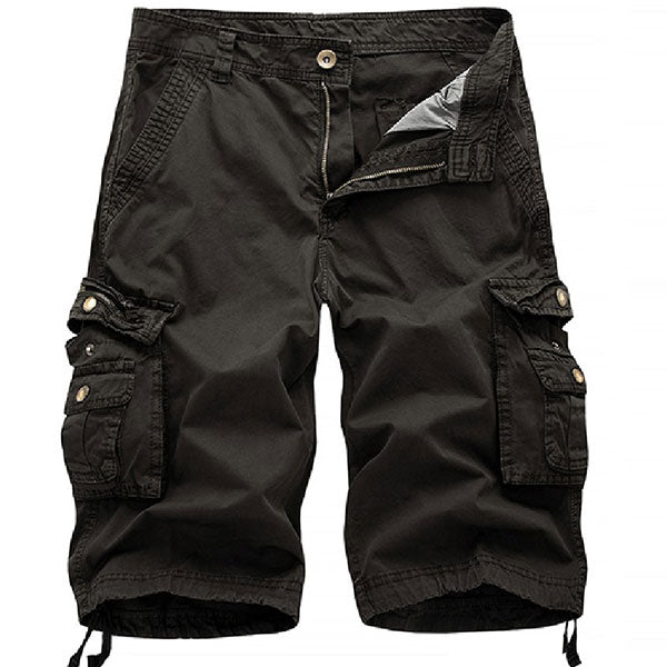 Fashion Cotton Solid Color Men's Cargo Short Pants