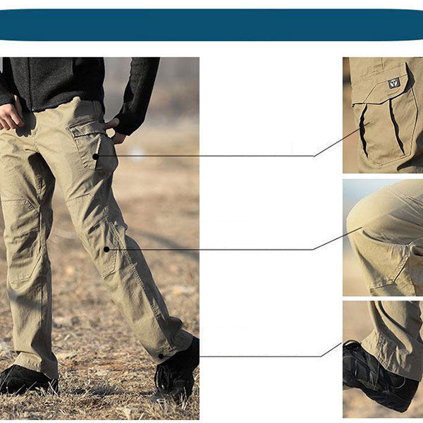 Men's Unique Lines Front Pactch Pants For Sports and Outdoors