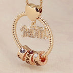 Personalized Birthstone and Name Necklace Mother's Day Gift 1-7 Names