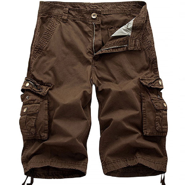 Fashion Cotton Solid Color Men's Cargo Short Pants