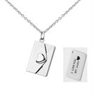 Fashion Custom Love Letters Envelope Necklace
