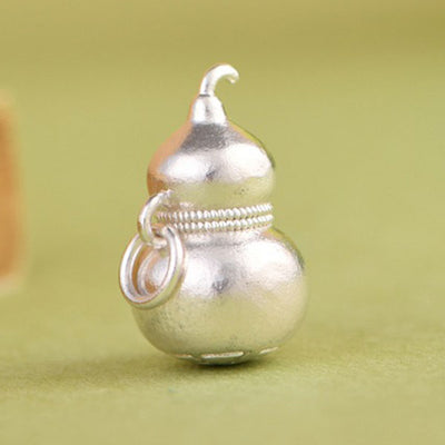 925 Sterling Silver  Hulu-Gourd Pendant Necklace