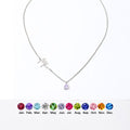 Custom Birthstone and Name Enhance Personality Necklace