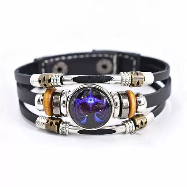 Buy One And Get One Free Zodiac Sign Luminous Bracelet Family Gifts Friends Gifts