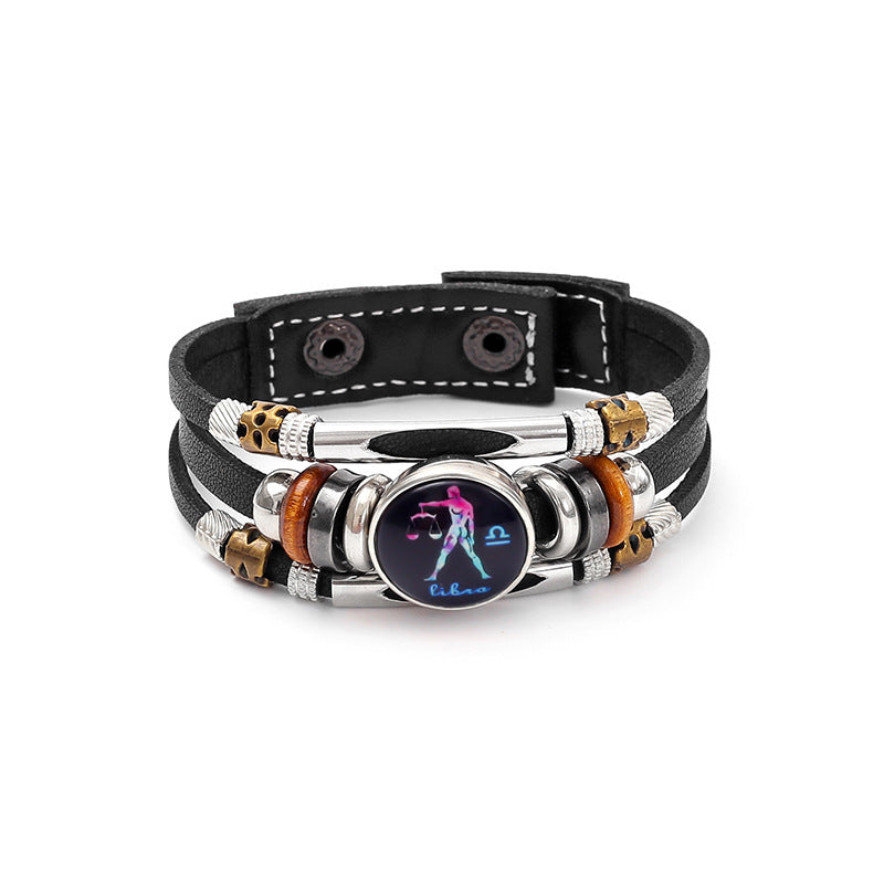 Fashion Luminous Zodiac Sign Bracelet