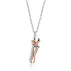 Fashion 925 Sterling Silver Love Hug Necklace
