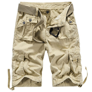 Men's Fashion Multi Pockets Staight Loose Short Cargo Pants