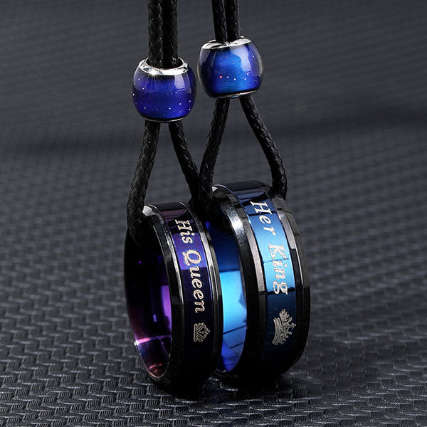 Fashion King And Queen Couple Necklace Price A Pair
