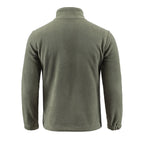Fashion Men's Stand Collar Front Pocket Men's Fleece