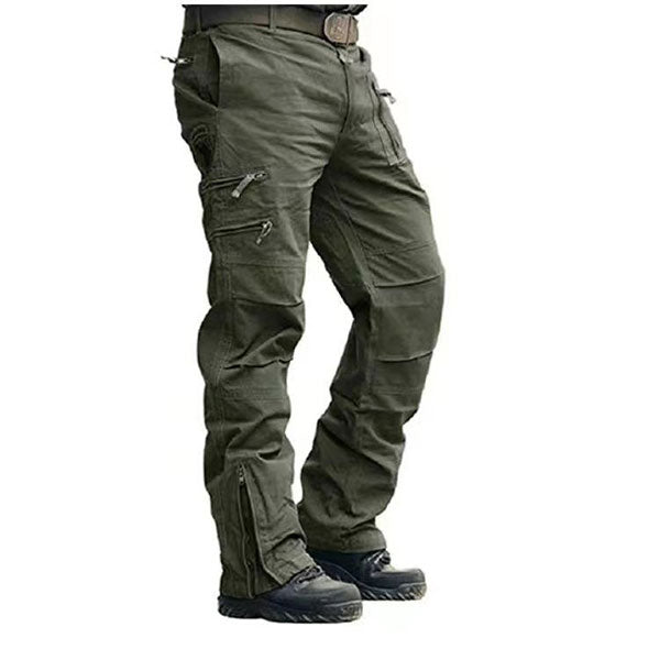 Fashion Classic Men's 100% Cotton Cargo Pants Daily Wear