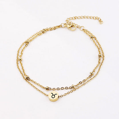 Fashion Zodiac Sign Waist Bracelet Or Anklet