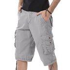 Fashion Cotton Solid Color Men's Cargo Short Pants