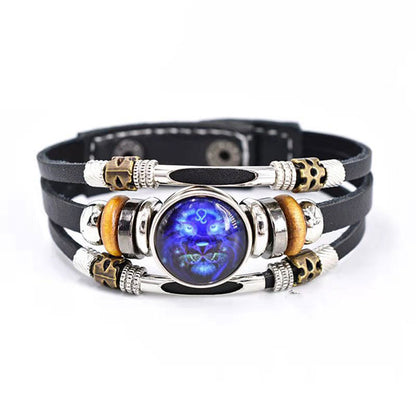 Buy One And Get One Free Zodiac Sign Luminous Bracelet Family Gifts Friends Gifts
