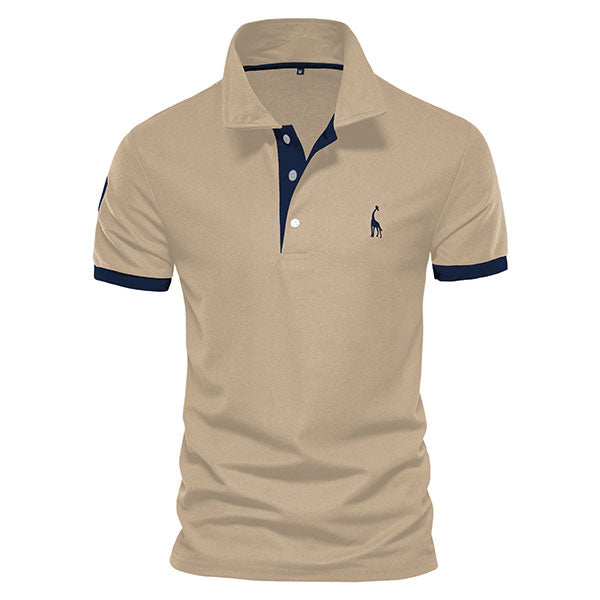 Fashion Stand Collar Men's Golf T-Shirt