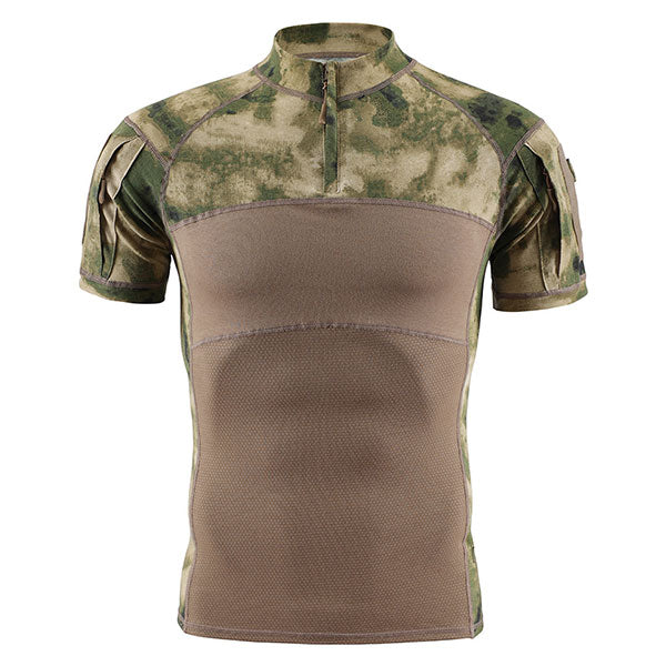 Fashion Men's Short Sleeve Round Collar T-shirt