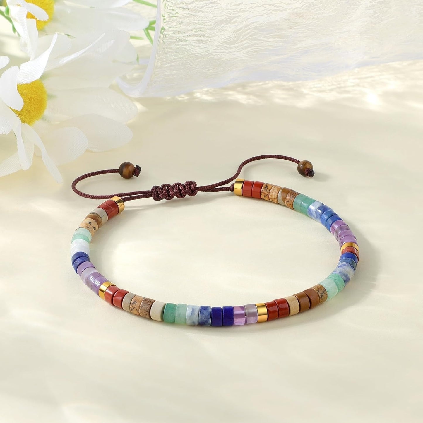 Fashion Natural Stone Chakras Energy Yoga And Meditation Bracelet