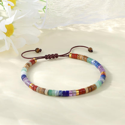 Fashion Natural Stone Chakras Energy Yoga And Meditation Bracelet