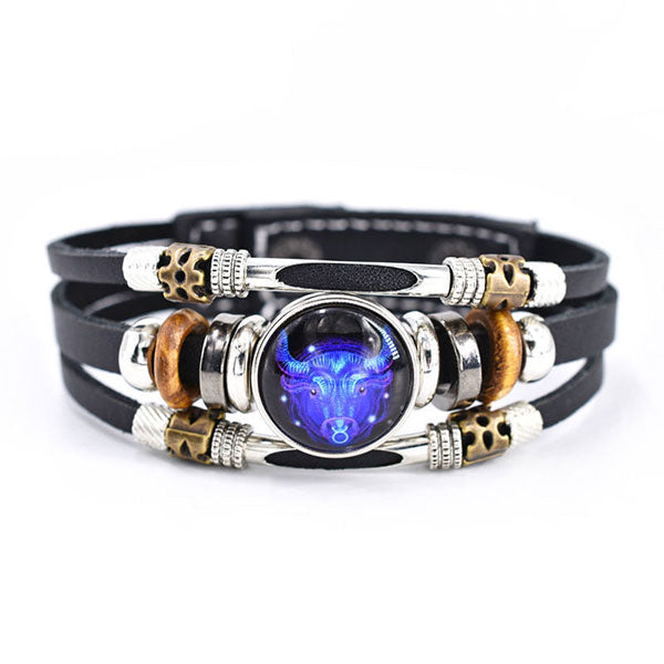 Buy One And Get One Free Zodiac Sign Luminous Bracelet Family Gifts Friends Gifts