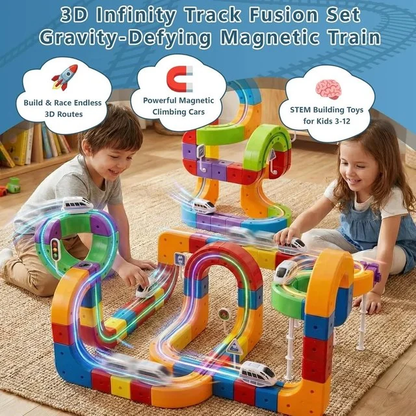 3D Anti-Gravity  Electric Train Track Set for Kids