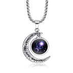 Fashion Zodiac Sign Long Chain Luminous Necklace