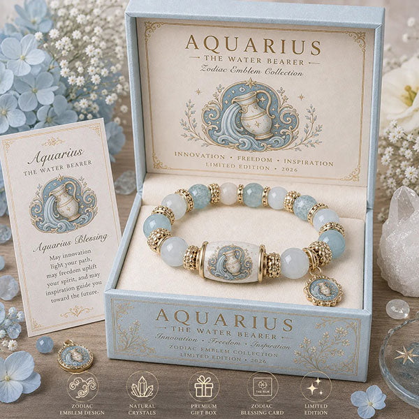 Fashion Zodiac Sign Handmade Bracelet With Matching Box