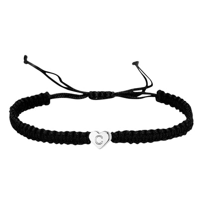 Fashion Adjustable String Alphabet Letters Bracelets For Couples Price A Pair