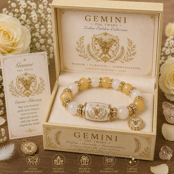 Fashion Zodiac Sign Handmade Bracelet With Matching Box