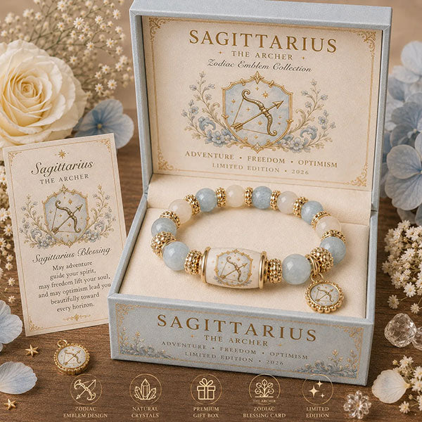 Fashion Zodiac Sign Handmade Bracelet With Matching Box