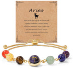 Fashion Zodiac Sign Natural Stone Bracelet For Women