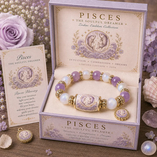 Fashion Zodiac Sign Handmade Bracelet With Matching Box