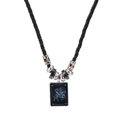 Fashion String Zodiac Sign Pendant Necklace