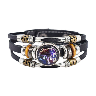 Fashion Luminous Zodiac Sign Bracelet Bright In The Dark