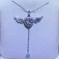 Angel Wing That Can Move Moissanite Necklace