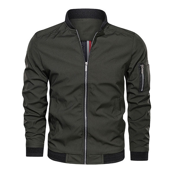 Fashion Solid Color Men's Light Weight Jacket