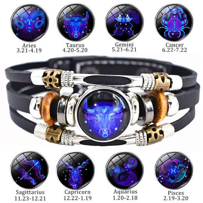 Astrological Sign Luminous Bracelet Super Bright In The Dark Bundle Sale