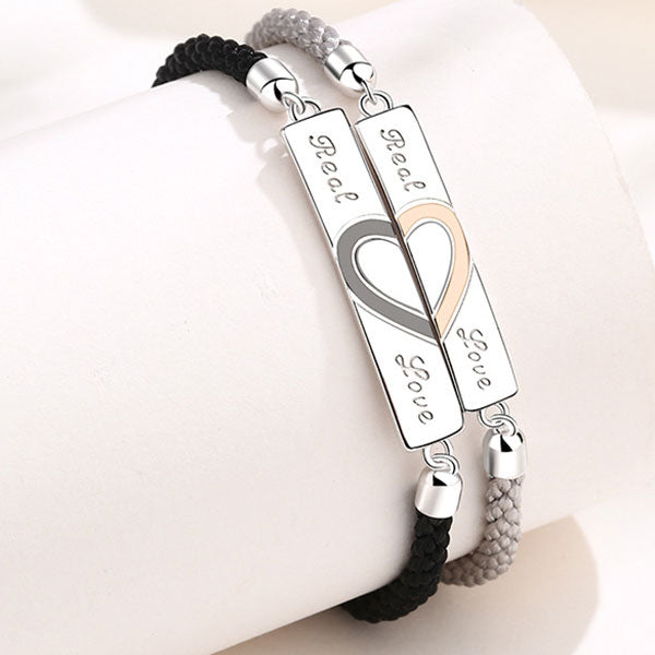 Love Letter 999 Silver Bracelets For Couples