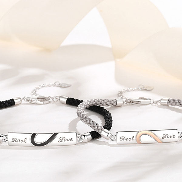 Love Letter 999 Silver Bracelets For Couples