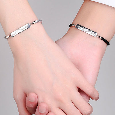 Love Letter 999 Silver Bracelets For Couples