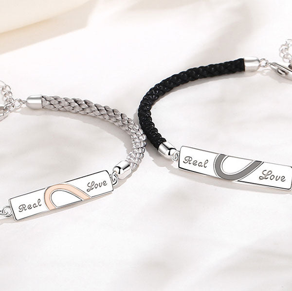 Love Letter 999 Silver Bracelets For Couples