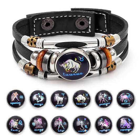 Fashion Luminous Zodiac Sign Bracelet
