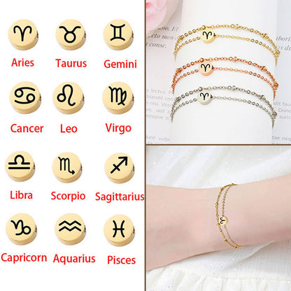 Fashion Zodiac Sign Waist Bracelet Or Anklet