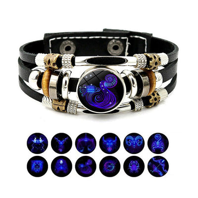 Astrological Sign Luminous Bracelet Super Bright In The Dark