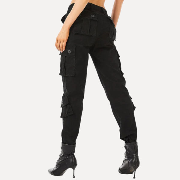 Classic Side Pockets Women's Cotton Cargo Pants