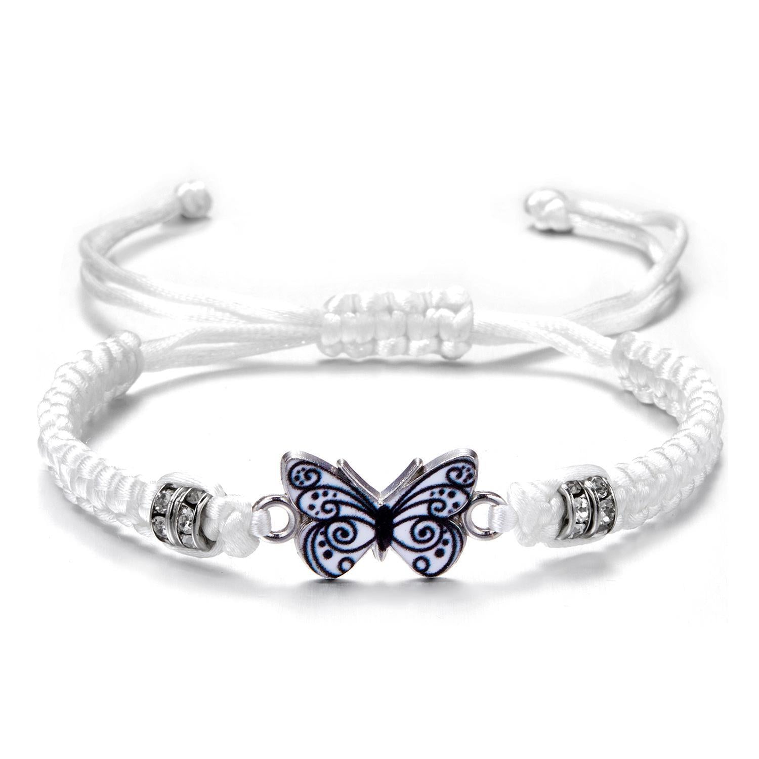 Fashion Adjustable String Butterfly Bracelets For Friends And Family Members