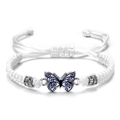 Fashion Adjustable String Butterfly Bracelets For Friends And Family Members